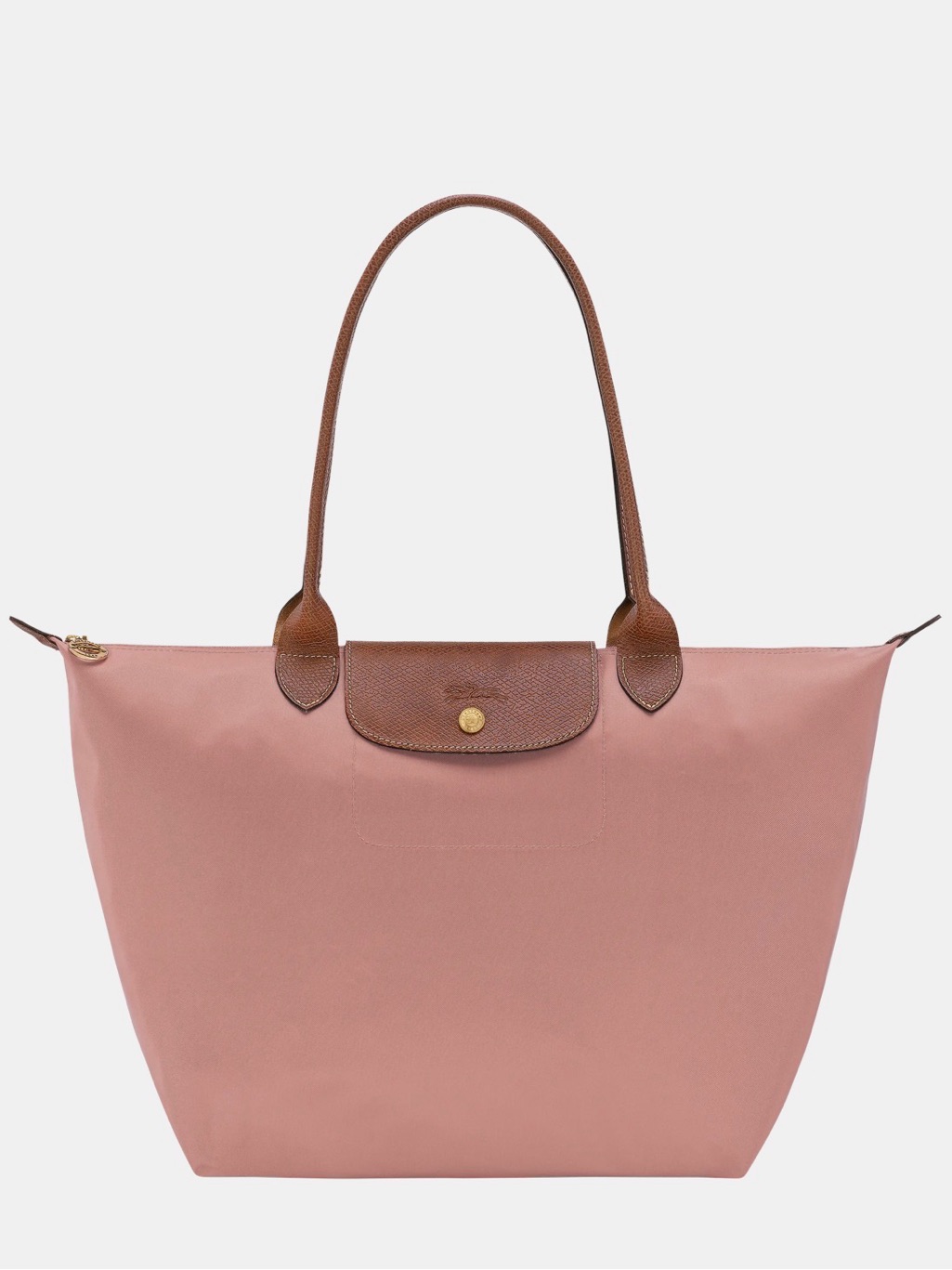 Le Pliage Original Large Shoulder Bag Pink Tea